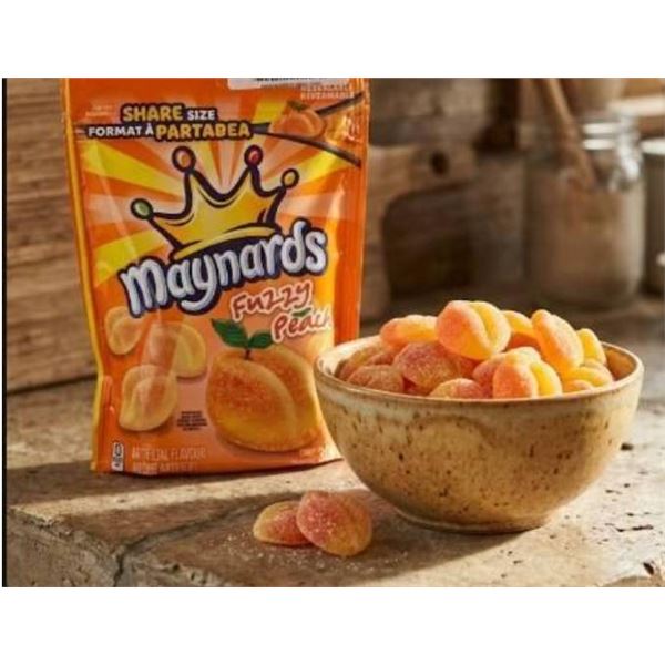 Maynards Fuzzy Peach Share Size Packs (5 x 308g)