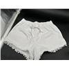 Image 2 : HVepuo X002SU4LAV Women's Summer Paper Bag Jean Shorts, Size M
