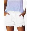 Image 1 : HVepuo X002SU4LAV Women's Summer Paper Bag Jean Shorts, Size M