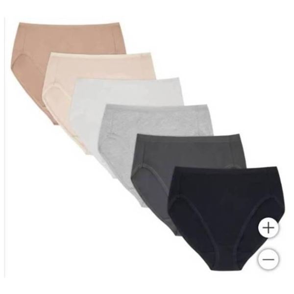 Room Service 6-Pk Classic Fit Hi-Cut Underwear - LG