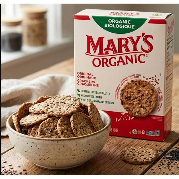Mary's Organic Crackers, 566 g, Gluten-Free and Vegan