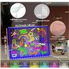 Image 1 : Fanrui 7-Colors 15.75x11.81 Inch LED Acrylic Dry Erase Memo Whiteboard with Remote, Timer & Dimmer,