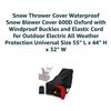 Image 3 : CGleam Snow Thrower Waterproof Cover 600D Oxford with Windproof Buckles