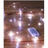 Image 1 : Lot of 5 - Battery Operated LED String Lights, 10 Ft, Warm White, 4-Pack