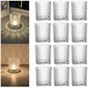 Image 1 : BPFY 12 Pack Clear Glass Votive Holders with Diamond Pattern
