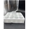 Image 2 : BPFY 12 Pack Clear Glass Votive Holders with Diamond Pattern