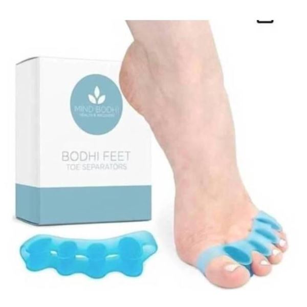 Lot of 4 - Mind Bodhi Toe Separators, Universal Size, Blue