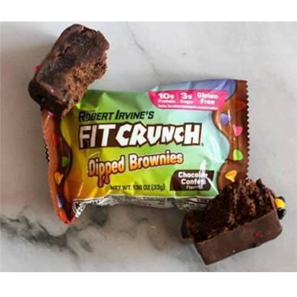 Chef Robert Irvine’s Fitcrunch Chocolate Confetti 18 x 40g Brownies,