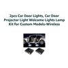 Image 3 : GTPASSRAY 2pcs Car Door Projector Light for Custom Models - Wireless