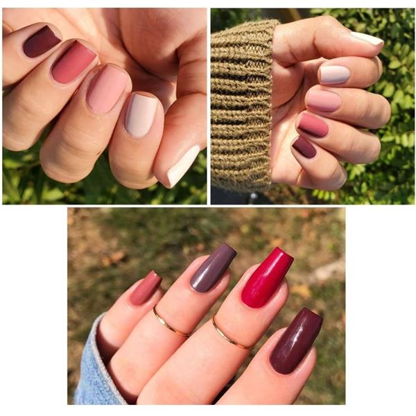 Vishine Gel Polish Set UV/LED Soak Off 6 Colors, Net Wt. 8ml/.27 Fl.Oz. **Colors May Vary**