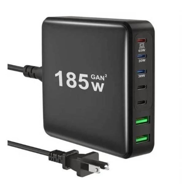 Bangfun 185W USB-C Charging Station, Model HNT-PC608, 7-Port