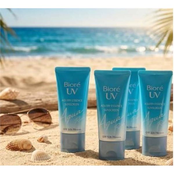 Biore UV Aqua Rich Weightless Moisturizer Set, SPF 50, 4 x 50 mL