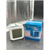 Image 2 : Square LED Color Change Digital Alarm Clock With Eiffel Tower Design