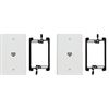 Image 1 : Buyer's Point 1 Port Cat6 Wall Plate with Bracket, 2 Pieces
