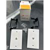 Image 2 : Buyer's Point 1 Port Cat6 Wall Plate with Bracket, 2 Pieces