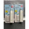 Image 2 : Lot of 2 Deli Electric Erasers No. 71073 with 10 Refills, Battery Operated WHITE