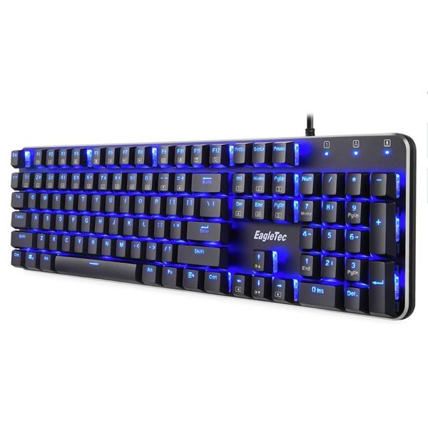 EagleTec KG050-BR LED Mechanical Keyboard, Black