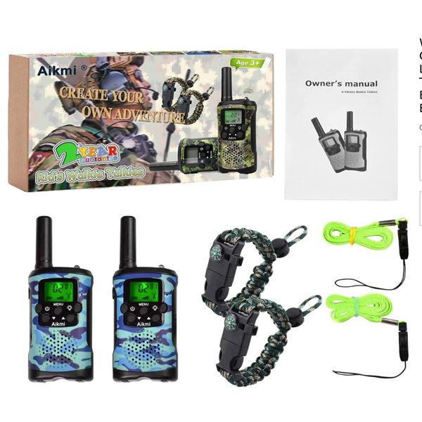 Aikmi Kids Walkie Talkies, Two-Way Radio Set, Age 3+