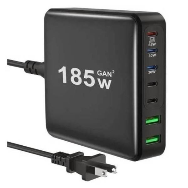 Bangfun 185W USB-C Charging Station, Model HNT-PC608, 7-Port