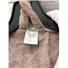Image 3 : Hooded Bathrobe, Size Large Dark Rose With White Trim