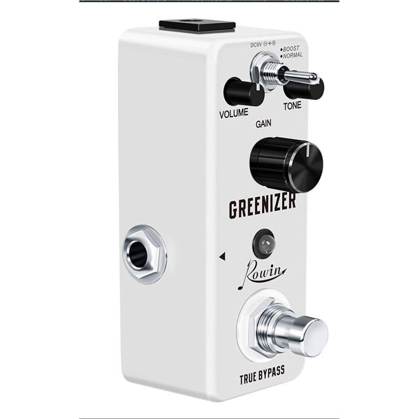 Rowin Greenizer Mini Guitar Effect Pedal with True Bypass