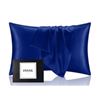 Image 1 : INSSL Silk Pillowcase in Egyptian Blue, Mulberry Silk, King Size