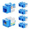 Image 1 : iwillink Cat6 Keystone Jack 10-Pack, RJ45 Keystone Jack, 90-Degree Ethernet Keystone Coupler, Punch 