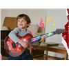Image 1 : Children's 4-String Music Guitar With Flashing Lights and Sounds
