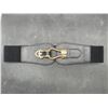 Image 2 : Women's Wide Elastic Stretch Belt With Metal Buckle, Model X001TOTAK7