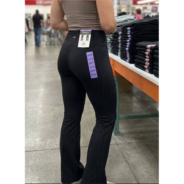 GapFit XS/TP Black Pants with Boot-Cut Design