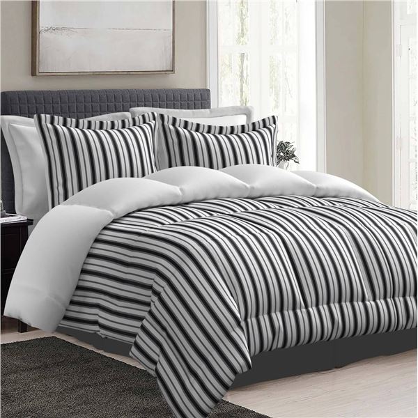 Comfy Bamboo World Grayson King Bed in a Bag Comforter Set, 7 Pieces