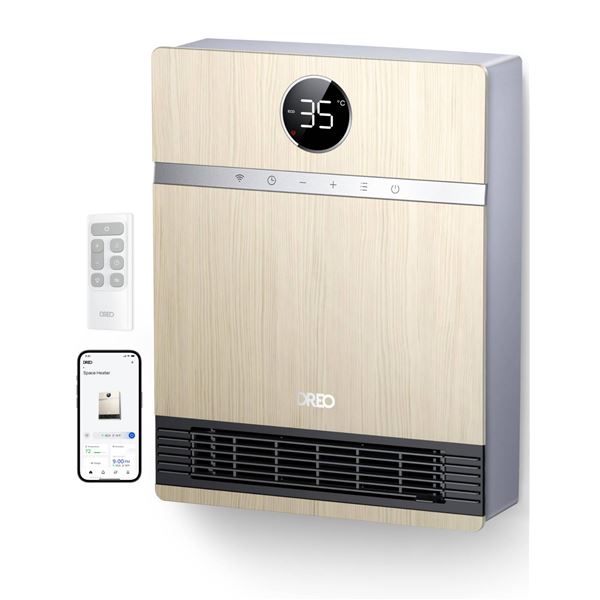 Dreo WH715R Smart WiFi Network Space Heater with Alexa and Google Compatibility