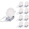 Image 1 : Slim Recessed LED Light Set - 16 Pack 4-Inch, 750 Lumens, 9W