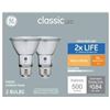 Image 1 : Lot of 8 - GE PAR20 Classic LED Indoor Floodlight Bulbs, 7W, 5000K, Pack of 2