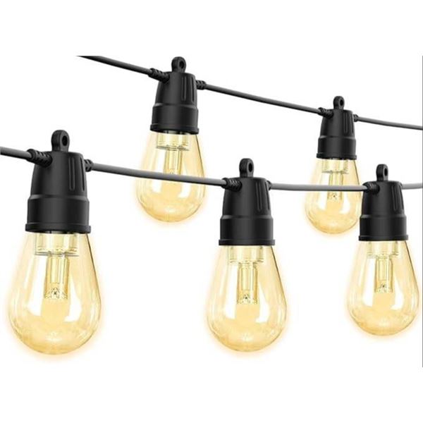 YSJ S14 2700K String Lights with Remote Control, 48 FT Length