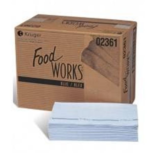Kruger 02361 Food Works Blue Wipes 150 Count