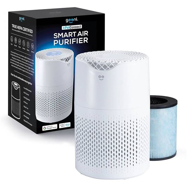 Geeni PetConnect Smart Air Purifier with Wi-Fi and HEPA Certification
