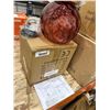 Image 2 : Red Glass Pendant Light Fixture With Accessories