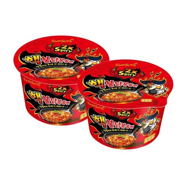Samyang Hot Chicken Flavor Ramen Bowl (105g, 16 Count) - Made in Korea
