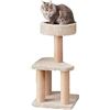Image 1 : Amazon Basics Cat Scratching Post - Triple Scratching Post - Beige