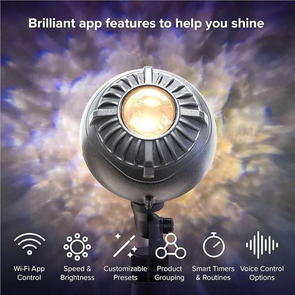 Blisslights Oblivia Tri-Tone Nebula Light with Optional App Control
