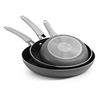Image 1 : Tramontina Aluminum Nonstick Skillet 3-Piece Fry Pan Set