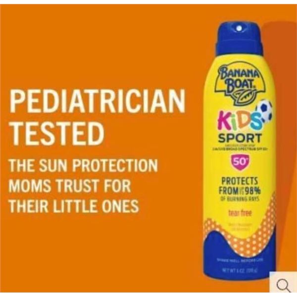 Banana Boat Kids Sunscreen Spray SPF 50, Set of 3