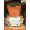 Image 2 : Stone & Beam Floral Embossed Planter in Arabesque Color, Small