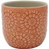 Image 1 : Stone and Beam Floral Embossed Planter in Arabesque Color, Small
