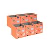 Image 1 : Amazon Basics Collapsible Fabric Storage Cube Organizer Bins - 6-Pack, Dino Squad