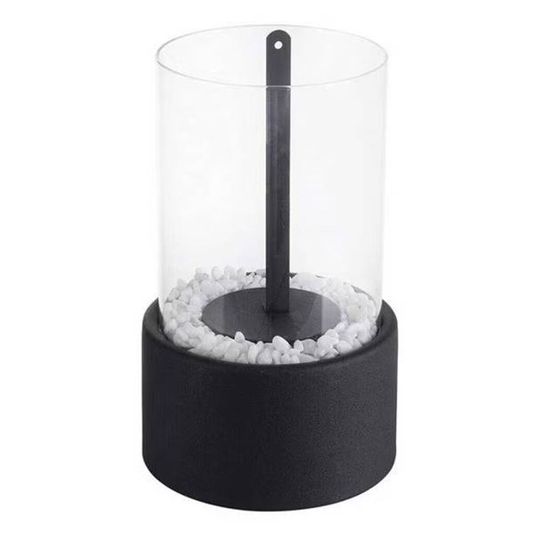 JHY Design Model JHY5052 Glass Lantern with Metal Base LOT of 2
