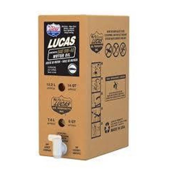 Lucas SAE 10W-60 Synthetic Motor Oil, 6-Gallon Quantity