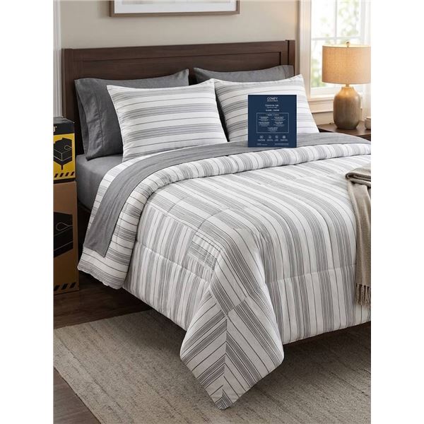 Comfy Bamboo World Bed In A Bag Comforter Set, Queen/Grand, 7 Pieces
