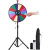 Image 1 : 18in Spinning Prize Wheel, 14 Slots Tabletop Spin Game - Model K08206